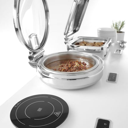 Inductie kookplaat 800Wvoor inbouw+chafing dish 245mm 1/box