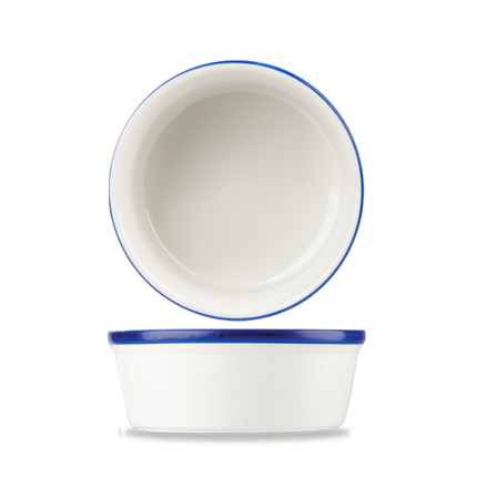 Retro Blue Round Pie Dish 13cm 12/box