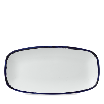 Dudson Harvest Ink langwerpig chef-bord 29,8x15,3 cm – inktzwart porselein voor de horeca