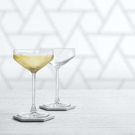 Royal Leerdam Carré coupeglas 300 ml – stijlvol coupeglas met vierkante voet