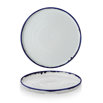 Dudson Harvest Ink bord met opstaande rand 26 cm – inktzwart porseleinen bord voor restaurants