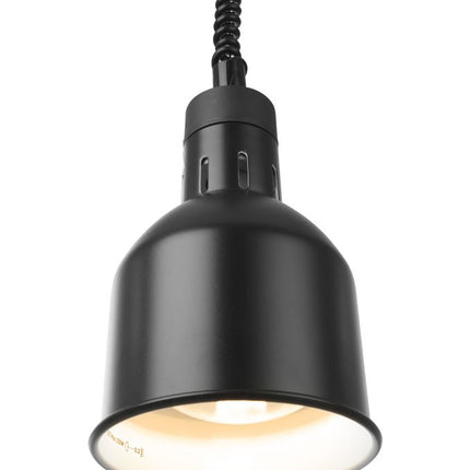 Warmtelampcylindrisch zwart 1/box