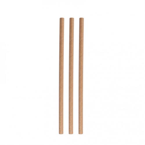 APS eco papieren rietjes beige 6 x 150 mm - duurzame rietjes voor de bar
