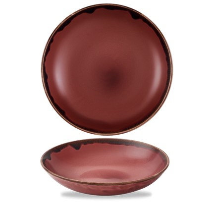Dudson Harvest Plum coupekom 24,8 cm – pruimpaarse porseleinen kom voor restaurants