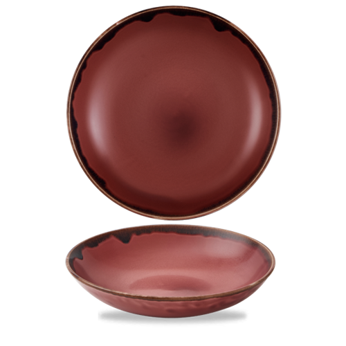Dudson Harvest Plum coupekom 24,8 cm – pruimpaarse porseleinen kom voor restaurants