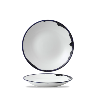 Dudson Harvest Ink diep coupebord 25,5 cm – inktzwart porseleinen diep bord voor restaurants