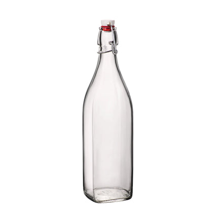 Swing Fles Vierkant Met Beugel 1 liter 6/box