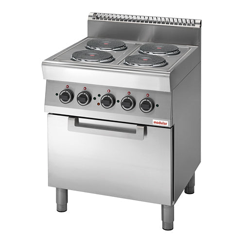 EMGA Fornuis 70/70 400V – elektrisch fornuis met oven voor restaurant en catering