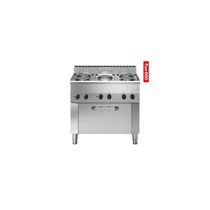 EMGA Fornuis 60/90 230V – breed elektrisch fornuis voor restaurant en kantine