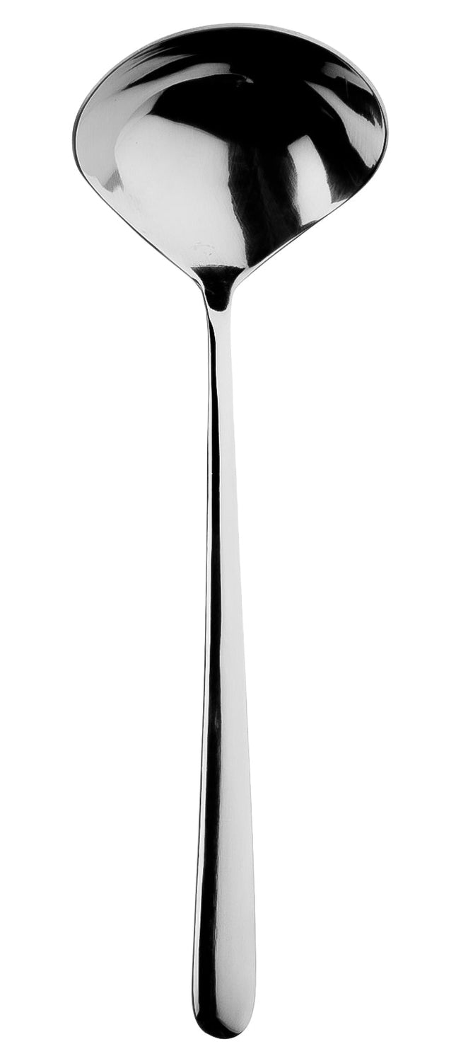 Sola Ibiza 18/0 sauslepel 18,5 cm – compacte roestvrijstalen sauslepel, 12 per doos, voor restaurants