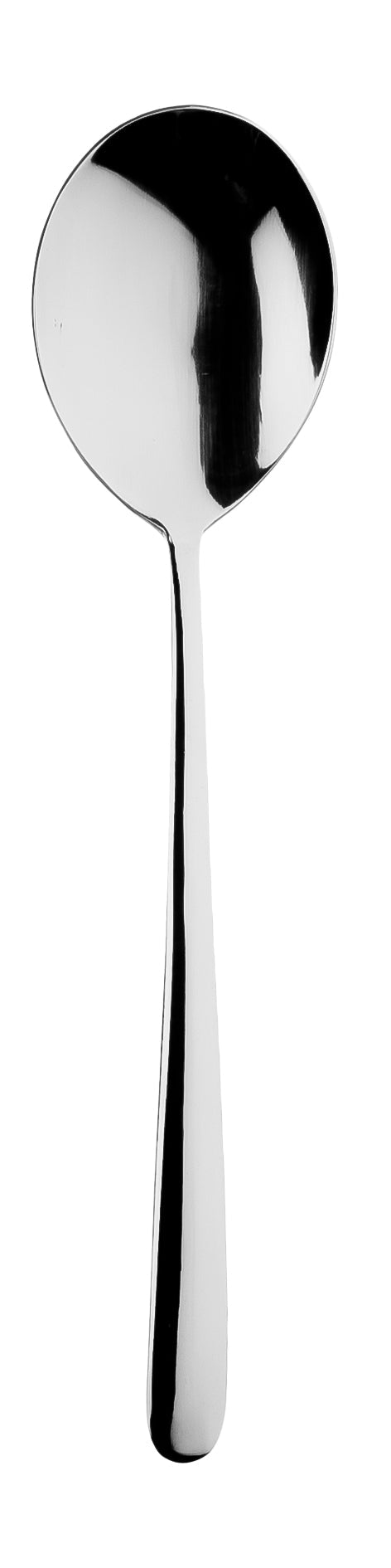 Sola Ibiza 18/0 saladelepel 20,8 cm – roestvrijstalen serveerlepel voor salades, doos van 12, horeca