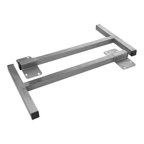 EMGA T-Legs standaard, 1 paar – RVS tafelpoten voor buffet en cateringtafels