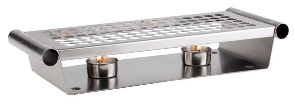 APS réchaud met 2 waxinelichtjes 34 x 13 cm – warmhouder voor buffet en cateringservice