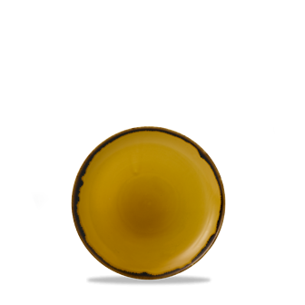Dudson Harvest Mustard coupebord 16,5 cm – mosterdgeel porseleinen coupebord voor de horeca