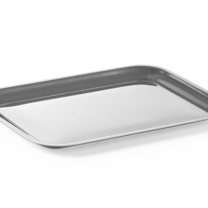 Hendi serveerschaaltje 205x155 mm rvs – roestvrijstalen schaal voor tafel en buffet