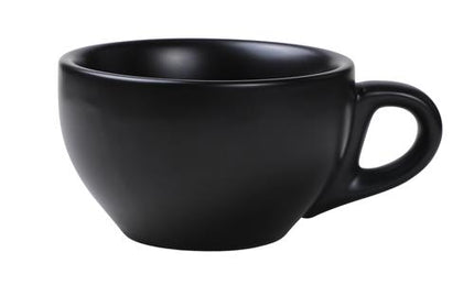 APS Cafe Latte kop zwart 260 ml - porseleinen kop voor latte en cappuccino