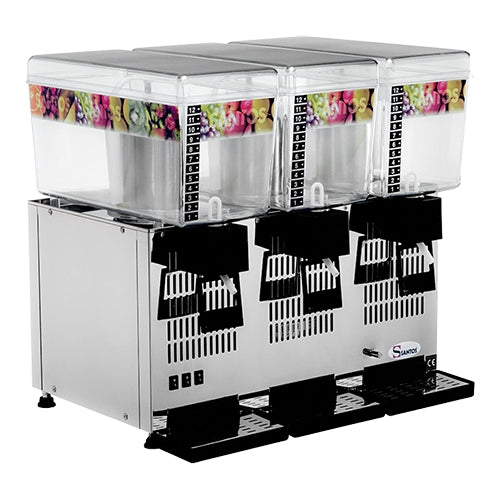 EMGA Drankendispenser 3x12 liter nr. 34 – drievoudige sapdispenser voor grootcatering
