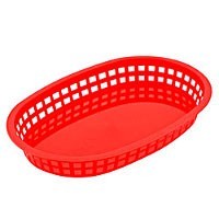 Tablecraft Chicago serveermand rood – kunststof mandje voor burgers en frietjes in de horeca