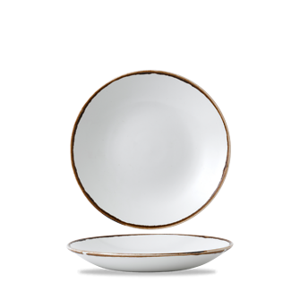 Dudson Harvest Natural diep coupebord 25,5 cm – naturel porseleinen diep bord voor restaurants