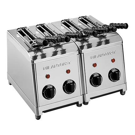 EMGA Tosti-apparaat 4-delig Milan – tostimaker met vier vakken voor drukke horeca