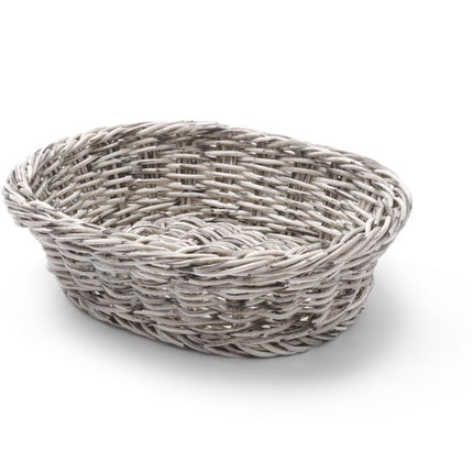 Hendi broodmand ovaal 250x190x65 mm stone wash – kunststof mand voor brood in restaurant