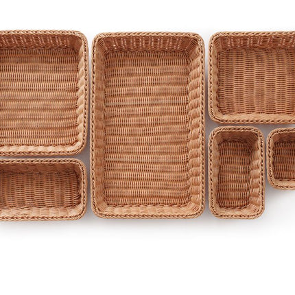 Hendi broodmand GN 1/1 x 65 mm bruin – kunststof gastronorm mand voor brood op het buffet