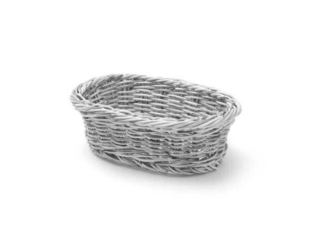 Bread basket oval 190x120x60 mm stonewashed PP 1/box
