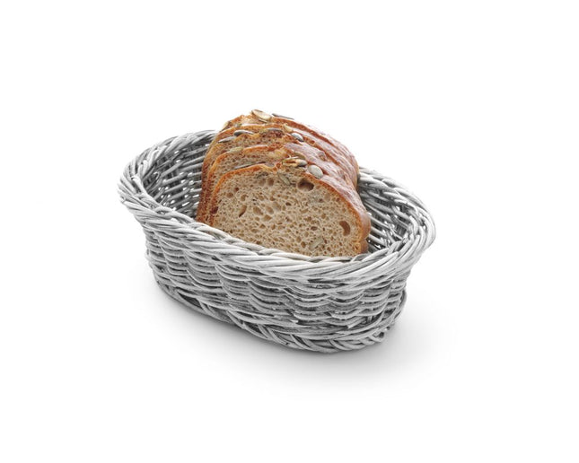 Bread basket oval 190x120x60 mm stonewashed PP 1/box