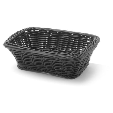 Broodmand190x120x60 mm zwart PP 1/box