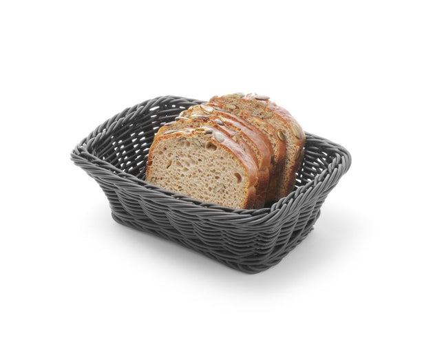 Bread Basket190x120x60 mm black PP 1/box