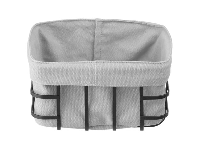 Bread basket black with fabric square 1/box