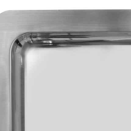 Hendi RVS presenteerblad GN 1/1 13 mm hoog – gepolijst plateau voor bar en banqueting