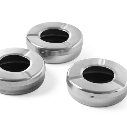 Ashtray with lid stainless steel 90x20 mm 3/box