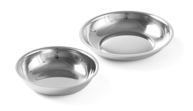 Suiker- slagroomschaaltje rvs65 mm set/6
