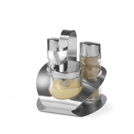 Menage 3 dlg Luxepeper, zout, mosterd 1/box
