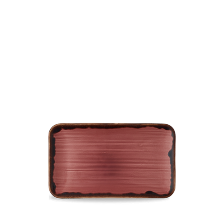 Dudson Harvest Plum organisch rechthoekig bord 27x16 cm – pruimpaars porselein voor de horeca
