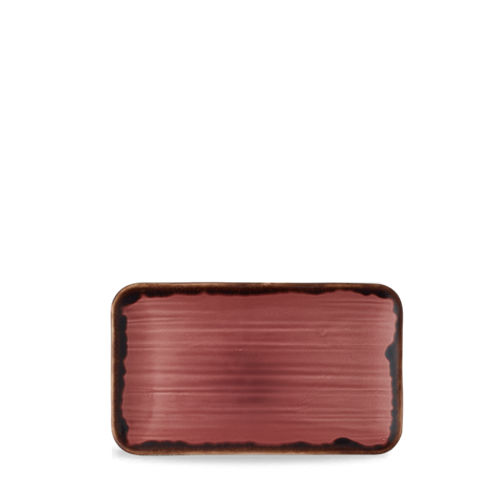 Dudson Harvest Plum organisch rechthoekig bord 27x16 cm – pruimpaars porselein voor de horeca