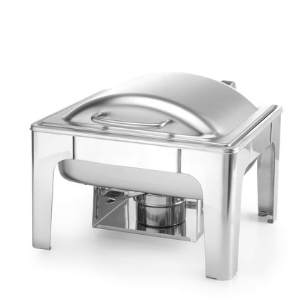 Hendi matte GN 1/2 chafing dish – kleine buffetwarmer voor restaurant en cateringbuffet
