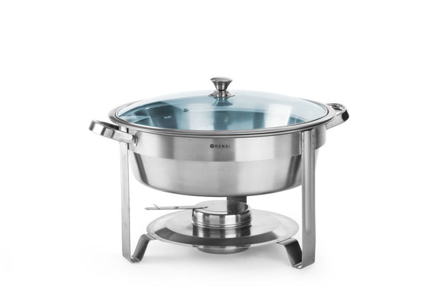 Chafing dish rondrvs 18/0 4 l Economic 1/box