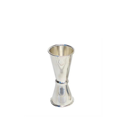 47 Ronin jigger Japan Style verzilverd 30/45 ml – slanke maatbeker voor cocktails in de bar