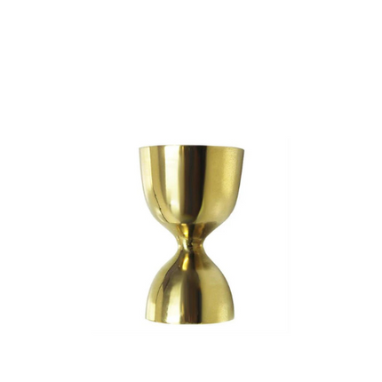 47 Ronin jigger goudkleurig 30/60 ml – gouden maatbeker voor cocktails in bar en horeca