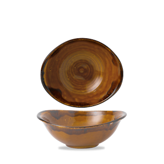 Dudson Harvest Brown diepe kom 19,9x16,8 cm – bruine porseleinen kom voor restaurants