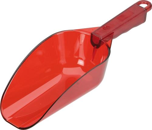 APS ijsschep polycarbonaat rood 0,7 liter - onbreekbare schep voor ijsblokjes