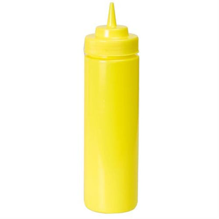 APS knijpfles geel 708 ml - grote doseerfles voor mosterd en mayonaise