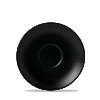 Dudson Evo Jet schotel 16,2 cm – gitzwarte porseleinen schotel voor de horeca