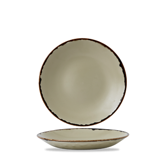 Dudson Harvest Linen diep coupebord 25,5 cm – linnen porseleinen diep bord voor restaurants