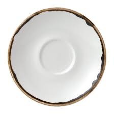 Dudson Harvest Natural cappuccinoschotel 15,6 cm – naturel porseleinen schotel voor de horeca