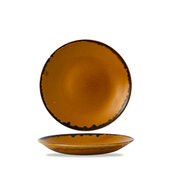 Dudson Harvest Brown diep coupebord 25,5 cm – bruin porseleinen diep bord voor restaurants