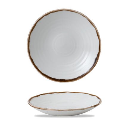 Dudson Harvest Natural organische coupekom 27,9 cm – naturel porseleinen kom voor fine dining