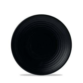Dudson Evo Jet coupebord 20,5 cm – gitzwart porseleinen bord voor restaurants
